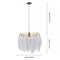 Modern White Feather Ceiling Light Pendant Lamp Chandelier Home Bed Room Decor